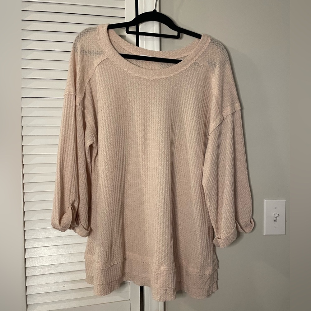 S/M Cotton, Free People Styled Tunic, Light Pink
